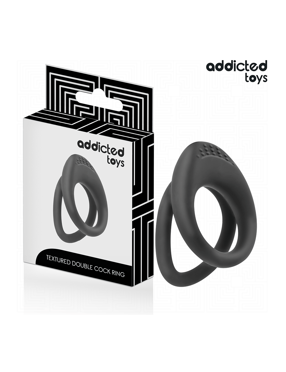 ADDICTED TOYS - ANILLO TEXTURIZADO DOBLE PARA EL PENE ADDICTED TOYS - ANILLO TEXTURIZADO DOBLE PARA EL PENE