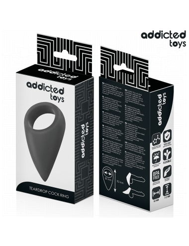 ADDICTED TOYS - ANILLO CON FORMA DE LÁGRIMA PARA EL PENE