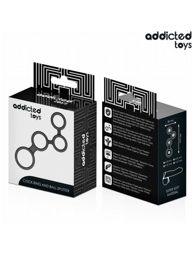 ADDICTED TOYS - ANILLO PARA EL PENE CON DIVISORES PARA TESTÍCULOS