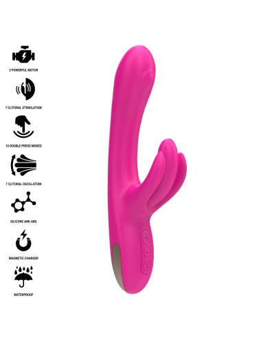 INTENSE - BRITNEY VIBRADOR MULTIFUNCIÓN RABBIT 23 CM ROSA