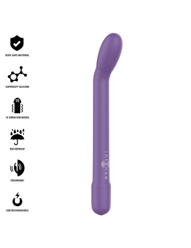 INTENSE - ESTIMULADOR PUNTO-G MORADO RECARGABLE