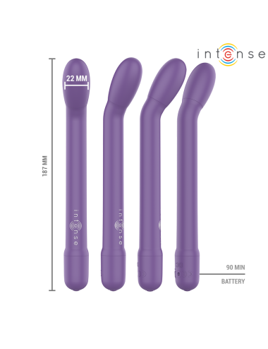 INTENSE - ESTIMULADOR PUNTO-G MORADO RECARGABLE