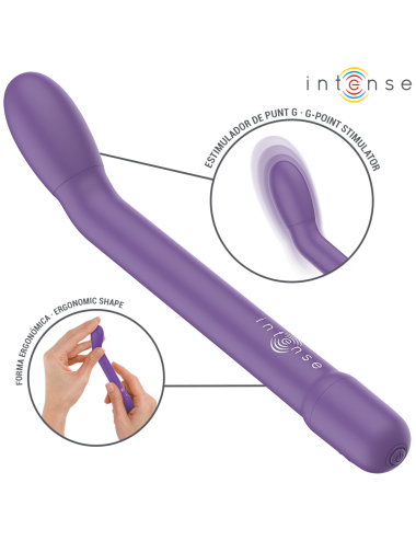 INTENSE - ESTIMULADOR PUNTO-G MORADO RECARGABLE