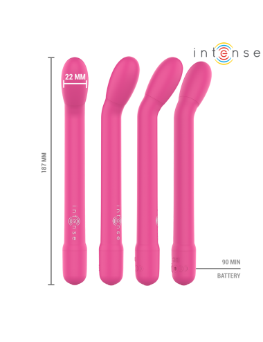 INTENSE - ESTIMULADOR PUNTO-G ROSA RECARGABLE