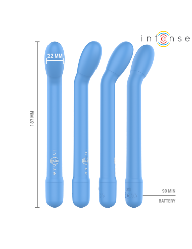 INTENSE - ESTIMULADOR PUNTO-G AZUL RECARGABLE