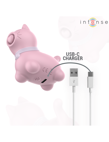 INTENSE - ESTIMULADOR PUPP LENGUA PULSACIÓN PARA CLÍTORIS ROSA
