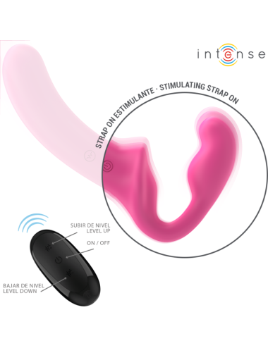 INTENSE - AMY VIBRADOR DOBLE 20 CM ROSA CONTROL REMOTO