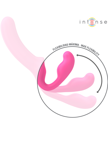 INTENSE - AMY VIBRADOR DOBLE 20 CM ROSA CONTROL REMOTO