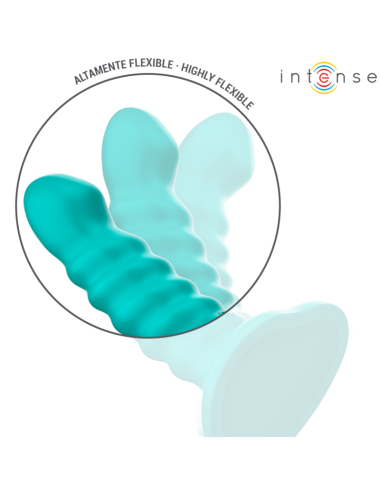 INTENSE - BUFFY VIBRADOR TALLA S DISEÑO EN ESPIRAL 10 VIBRACIONES AZUL CONTROL REMOTO