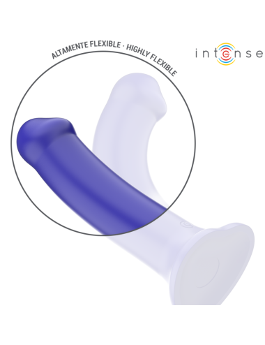 INTENSE - VICTORIA VIBRADOR CON VENTOSA 10 VIBRACIONES AZUL OSCURO CONTROL REMOTO