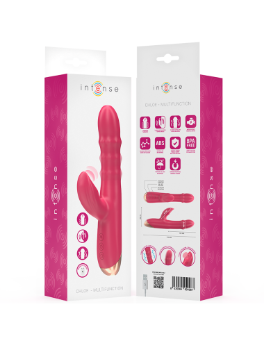INTENSE - CHLOE VIBRADOR MULTIFUNCIÓN 3 EN 1 ROJO