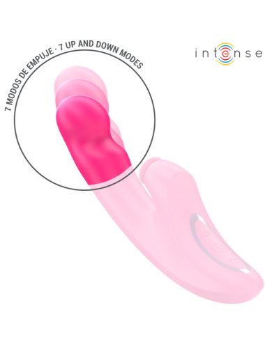 INTENSE - EMI VIBRADOR 13,5 CM MULTIFUNCIÓN 3 EN 1 10 VIBRACIONES ROSA