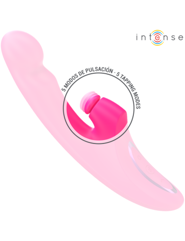 INTENSE - EMI VIBRADOR 13,5 CM MULTIFUNCIÓN 3 EN 1 10 VIBRACIONES ROSA