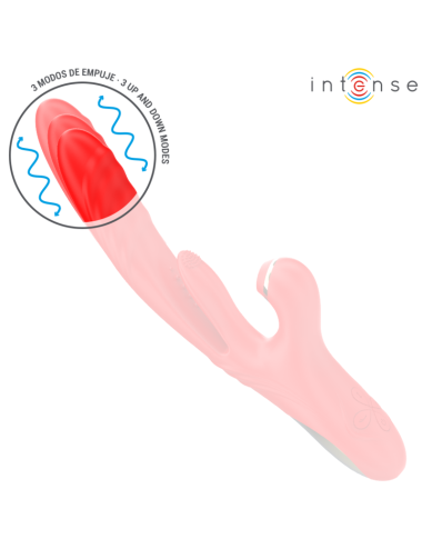 INTENSE - KAROL VIBRADOR MULTIFUNCIÓN EMPUJE & ESTIMULACIÓN & ONDAS ESTIMULADORAS ROJO