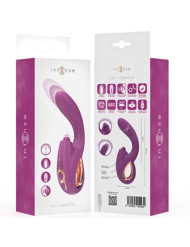 INTENSE - LALI VIBRADOR PUNTO G MULTIFUNCIÓN ESTIMULACIÓN & EMPUJE & VIBRACIÓN MORADO