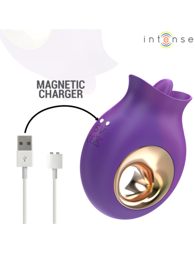 INTENSE - TULI ESTIMULADOR CLÍTORIS 9 VIBRACIONES & 9 OSCILACIONES MORADO