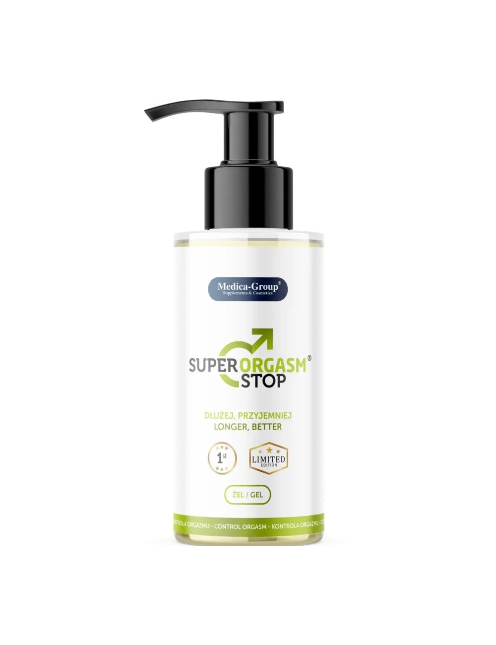 MEDICA GROUP - SÚPER ORGASM STOP GEL ÍNTIMO PARA HOMBRE 150 ML MEDICA GROUP - SÚPER ORGASM STOP GEL ÍNTIMO PARA HOMBRE 150 ML