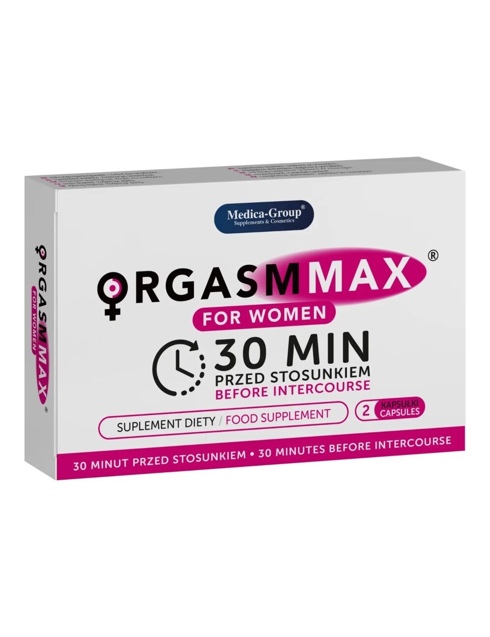 MEDICA GROUP - ORGASM MAX CÁPSULAS PARA MUJER 2 UDS MEDICA GROUP - ORGASM MAX CÁPSULAS PARA MUJER 2 UDS
