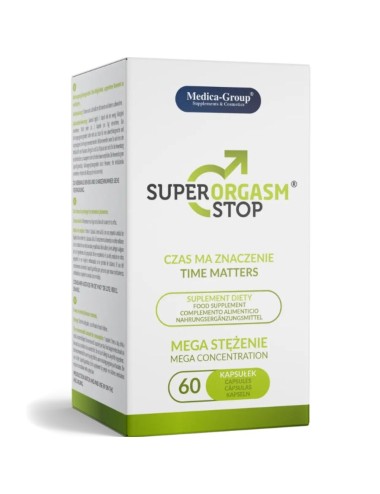 MEDICA GROUP - SUPER ORGASM STOP RETARDANTE PARA HOMBRE 60 CÁPSULAS