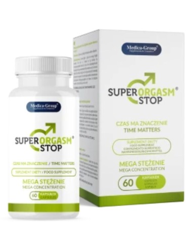 MEDICA GROUP - SUPER ORGASM STOP RETARDANTE PARA HOMBRE 60 CÁPSULAS