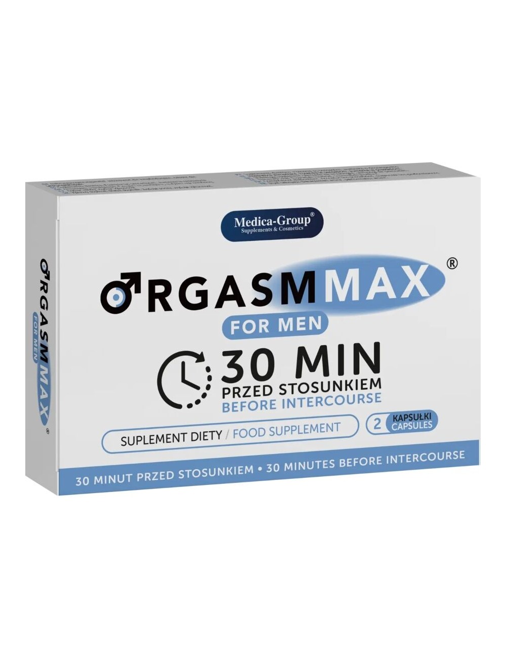 MEDICA GROUP - ORGASM MAX CÁPSULAS PARA HOMBRE 2 UDS MEDICA GROUP - ORGASM MAX CÁPSULAS PARA HOMBRE 2 UDS
