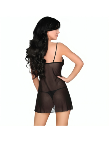 LIVCO CORSETTI FASHION - LUISE 1710 BABYDOLL + TANGA NEGRO S