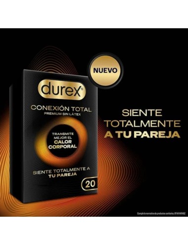 DUREX - CONEXIÓN TOTAL ULTRA FINO PLUS SIN LÁTEX 20 UNIDADES