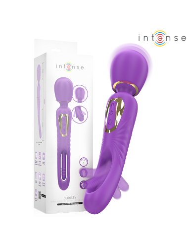 INTENSE - CHRISTY VIBRADOR WAND CON LENGUA GIRATORIA