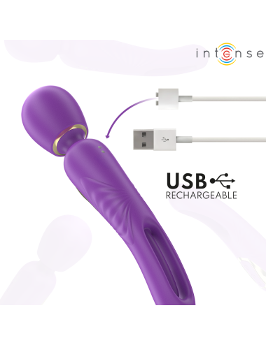 INTENSE - CHRISTY VIBRADOR WAND CON LENGUA GIRATORIA