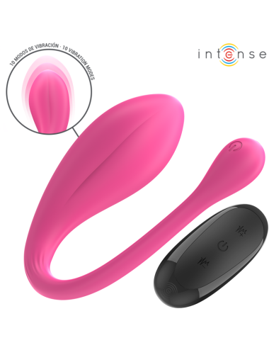 INTENSE - JANICE VIBRADOR U DOBLE ESTIMULACIÓN 10 VIBRACIONES ROSA CONTROL REMOTO
