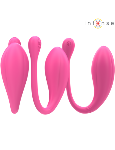 INTENSE - JANICE VIBRADOR U DOBLE ESTIMULACIÓN 10 VIBRACIONES ROSA CONTROL REMOTO