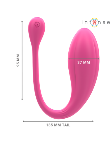 INTENSE - JANICE VIBRADOR U DOBLE ESTIMULACIÓN 10 VIBRACIONES ROSA CONTROL REMOTO