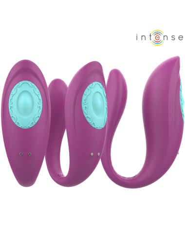 INTENSE - ANNIE ESTIMULADOR & VIBRADOR FORMA DE U MORADO CONTROL REMOTO