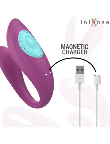 INTENSE - ANNIE ESTIMULADOR & VIBRADOR FORMA DE U MORADO CONTROL REMOTO