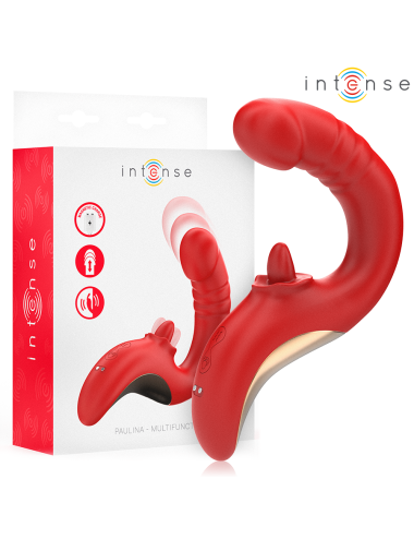 INTENSE - PAULINA VIBRADOR & ESTIMULADOR EN FORMA DE U ROJO