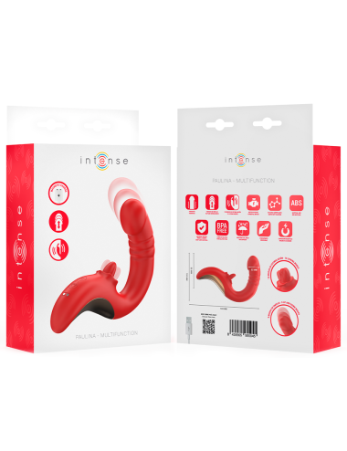 INTENSE - PAULINA VIBRADOR & ESTIMULADOR EN FORMA DE U ROJO