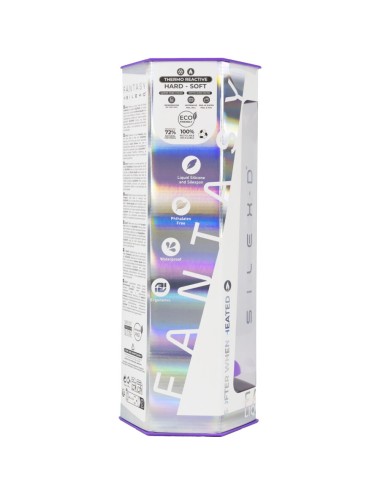 SILEXD - DREAMY DILDO FANTASY SILICONA LIQUIDA TERMOREACTIVO VIOLETA 18.5 CM