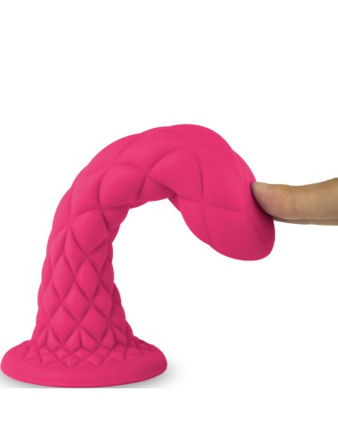 SILEXD - DREAMY DILDO FANTASY SILICONA LIQUIDA TERMOREACTIVO FUCSIA 18.5 CM