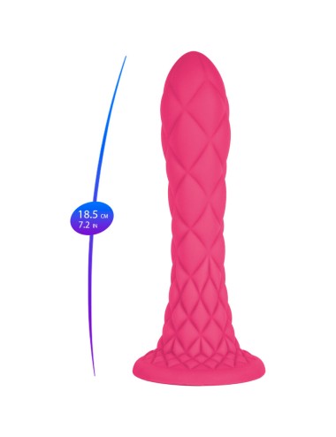 SILEXD - DREAMY DILDO FANTASY SILICONA LIQUIDA TERMOREACTIVO FUCSIA 18.5 CM