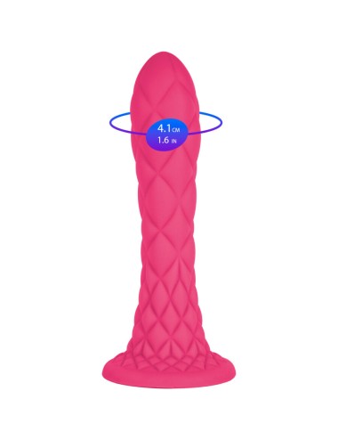 SILEXD - DREAMY DILDO FANTASY SILICONA LIQUIDA TERMOREACTIVO FUCSIA 18.5 CM