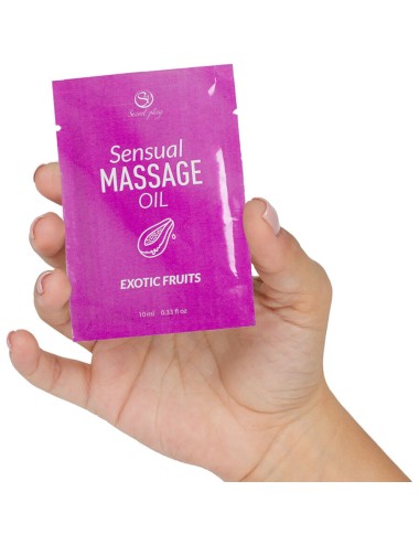 SECRETPLAY - MONODOSIS ACEITE DE MASAJE FRUTAS EXÓTICAS 10 ML