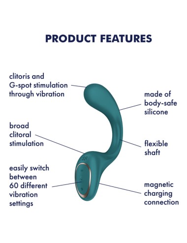SATISFYER - G FOR FODDES 2 VIBRADOR RABBIT VERDE
