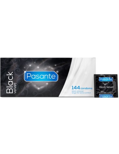 PASANTE - BLACK VELVET PRESERVATIVOS CAJA 144 UNIDADES