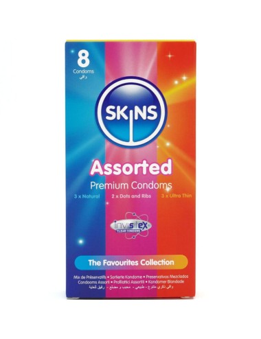 SKINS - SURTIDO PRESERVATIVOS PREMIUM PACK 8