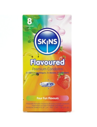 SKINS - MULTI SABORES PRESERVATIVOS PREMIUM PACK 8