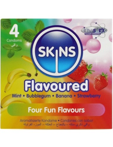 SKINS - MULTI SABORES PRESERVATIVOS PREMIUM PACK 4