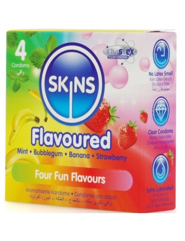 SKINS - MULTI SABORES PRESERVATIVOS PREMIUM PACK 4