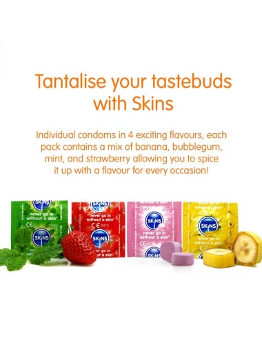 SKINS - MULTI SABORES PRESERVATIVOS PREMIUM PACK 4