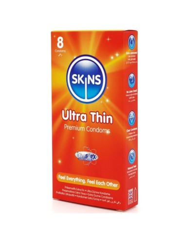 SKINS - ULTRAFINOS PRESERVATIVOS PREMIUM PACK 8