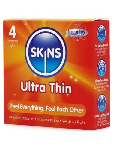 SKINS - ULTRAFINOS PRESERVATIVOS PREMIUM PACK 4